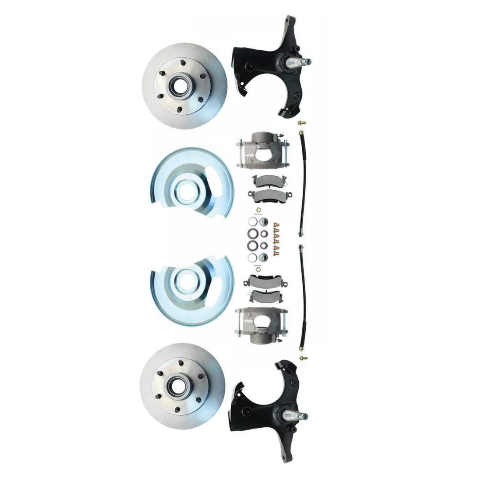 Fits 63-70 C-10 6 Lug Rotor Stock Height Disc Brake Conversion Wheel Kit DBK6370