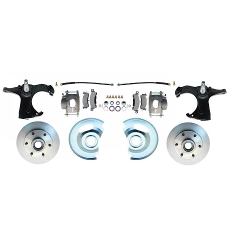 Fits 63-70 C-10 6 Lug Rotor Stock Height Disc Brake Conversion Wheel Kit DBK6370
