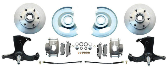 Fits 63-70 C-10 6 Lug Rotor Stock Height Disc Brake Conversion Wheel Kit DBK6370 - Discs, Rotors, and Hardware Car Part People