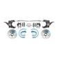 Fits 63-70 C-10 5 Lug Rotor 2.5" Drop Disc Brake Conversion Wheel Kit DBK6370D-5