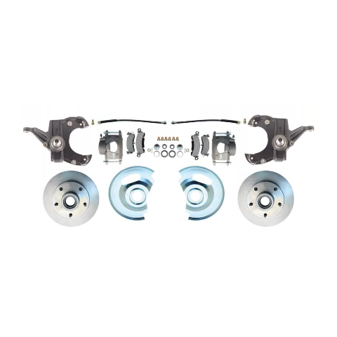 Fits 63-70 C-10 5 Lug Rotor 2.5" Drop Disc Brake Conversion Wheel Kit DBK6370D-5