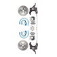 Fits 63-70 C-10 6 Lug D/S Rotor 2.5"Drop Disc Conversion Wheel Kit DBK6370DLX-A - Discs, Rotors, and Hardware Car Part People