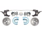Fits 63-70 C-10 6 Lug D/S Rotor 2.5"Drop Disc Conversion Wheel Kit DBK6370DLX-A - Discs, Rotors, and Hardware Car Part People