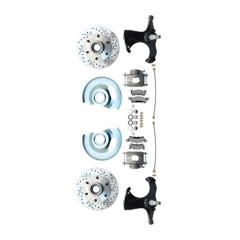 Fits 63-70 C-10 6 Lug D/S Rotor Stock Height Disc Conversion Wheel Kit DBK6370LX