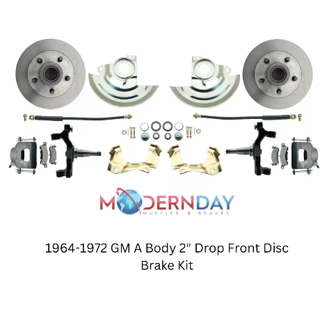 Fits 1964-1972 GM A Body 2" Drop Front Disc Brake Kit DBK6472D