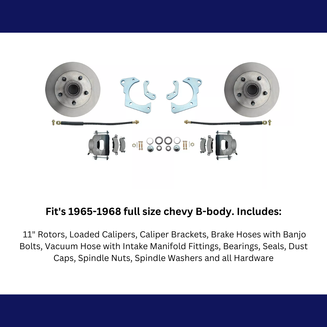 Fits 1965-1968 GM Full Size Standard Disc Brake Kit DBK6568 - Discs, Rotors, and Hardware Car Part People