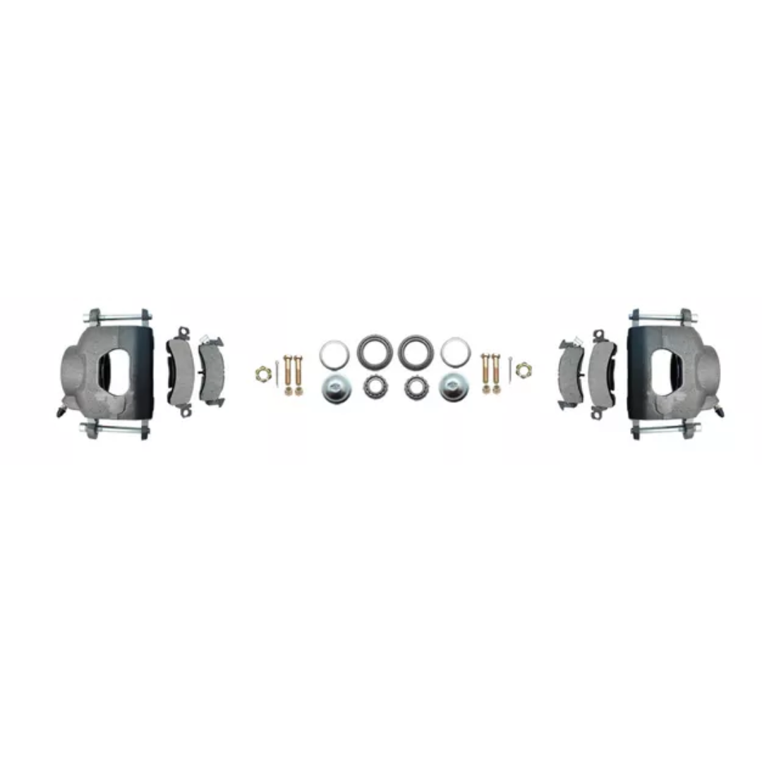 Fits 1965-1968 GM Full Size Disc Brake Kit Drilled/Slotted Rotors DBK6568LX - Discs, Rotors, and Hardware Car Part People