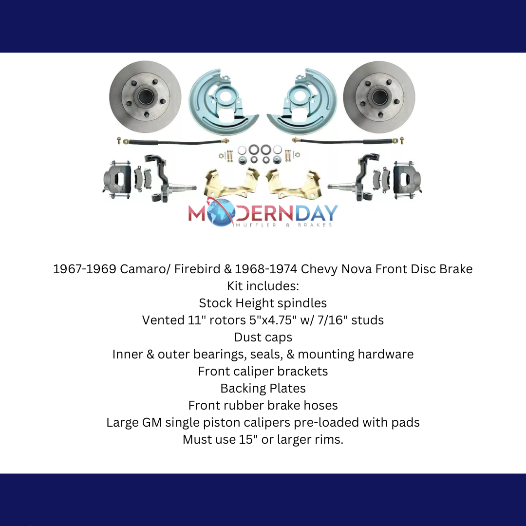 Fits 1967-1969 Camaro/ Firebird & 68-74 Chevy Nova Front Disc Brake Kit DBK6769 - Brake Kits Car Part People