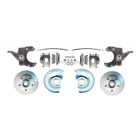 Fits 73-87 C-10 5 Lug Rotor, 2.5" Drop Disc Brake Conversion Wheel Kit DBK7387D