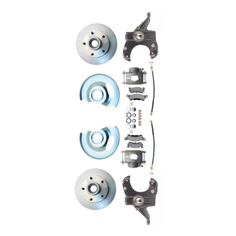 Fits 73-87 C-10 5 Lug Rotor, 2.5" Drop Disc Brake Conversion Wheel Kit DBK7387D