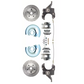 Fits 73-87 C-10 5 Lug D/S Rotor, 2.5" Drop Disc Conversion Wheel Kit DBK7387DLX