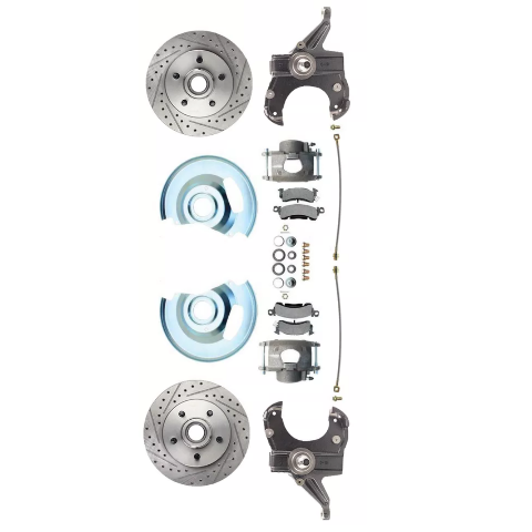 Fits 73-87 C-10 5 Lug D/S Rotor, 2.5" Drop Disc Conversion Wheel Kit DBK7387DLX