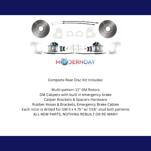 Fits GM10 Bolt 1978-88 G Body Rear Disc Brake Kit DBK7892