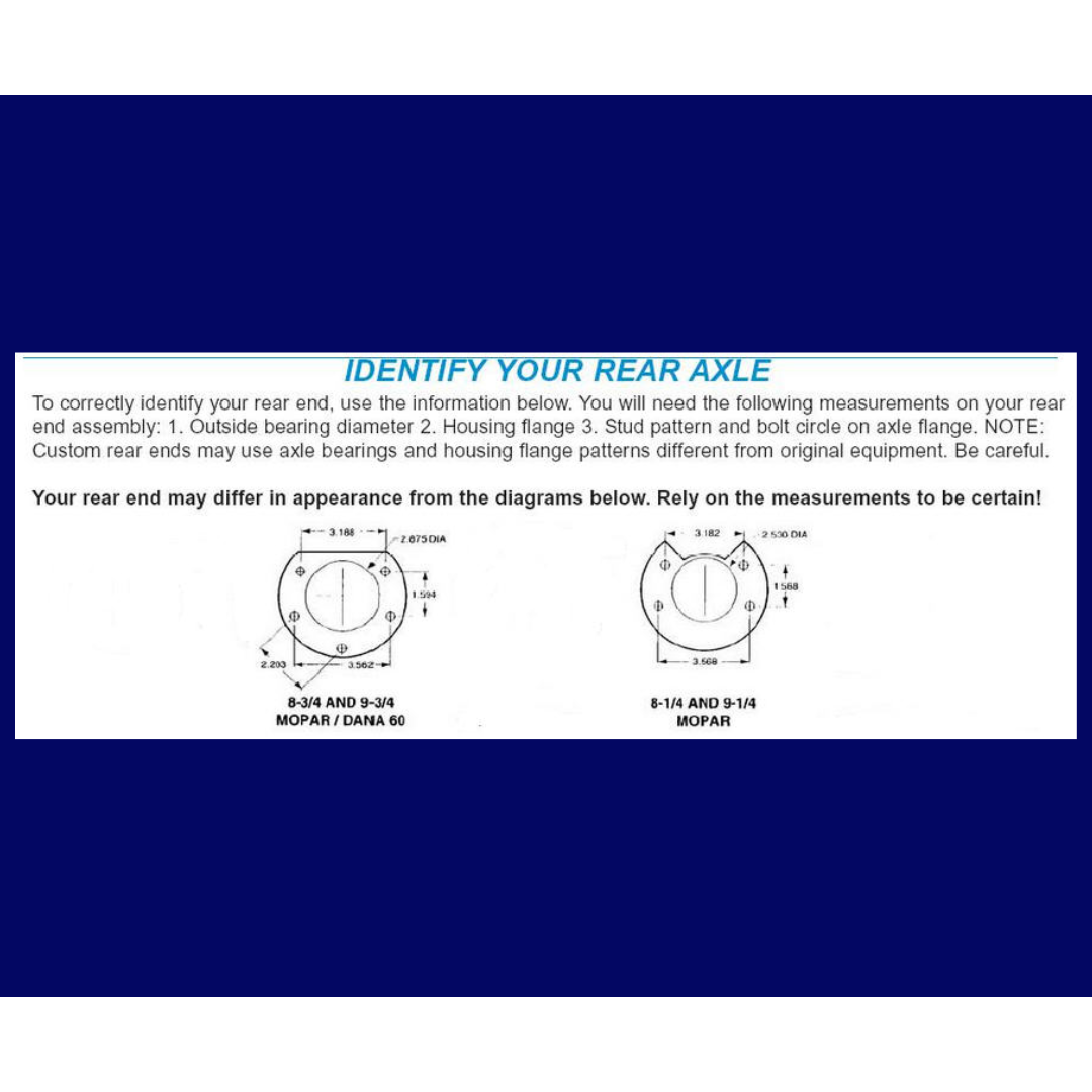 Fits 1957-1974 Mopar 8 3/4" Dana 60 Rear Disc Brake Kit; Rotors & E-Brake DBK834 - Discs, Rotors, and Hardware Car Part People