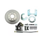 Fits 1957-1974 Mopar 8 3/4" Dana 60 Rear Disc Brake Kit; Rotors & E-Brake DBK834