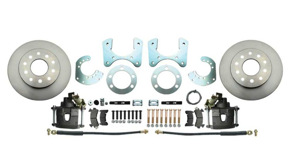Fits 1957-1974 Mopar 8 3/4" Dana 60 Rear Disc Brake Kit; Rotors & E-Brake DBK834 - Discs, Rotors, and Hardware Car Part People