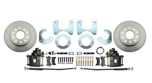 Fits 1957-1974 Mopar 8 3/4" Dana 60 Rear Disc Brake Kit; Rotors & E-Brake DBK834 - Discs, Rotors, and Hardware Car Part People