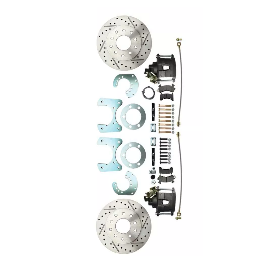 Fits 1957-1974 Mopar 8 3/4" Dana 60 Rear Disc Brake; Slotted; w/E-Brake DBK834LX - Discs, Rotors, and Hardware Car Part People