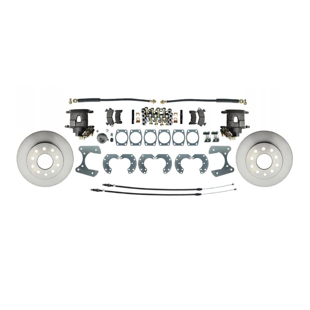 Fits Ford 9" Rear End Disc Brake Kit w/ E-brake DBK9 - Discs, Rotors, and Hardware Car Part People