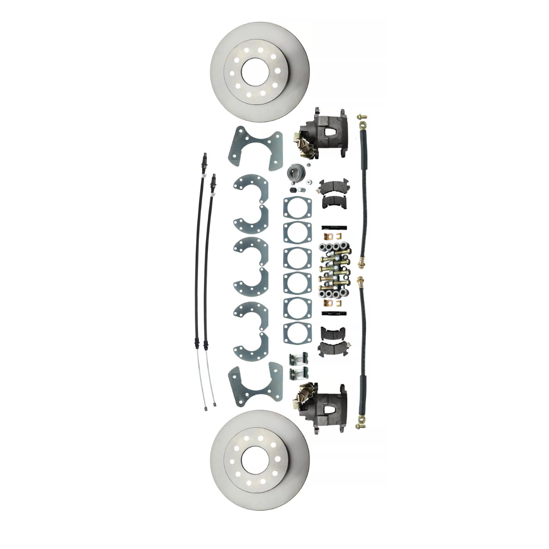 Fits Ford 9" Rear End Disc Brake Kit w/ E-brake DBK9 - Discs, Rotors, and Hardware Car Part People