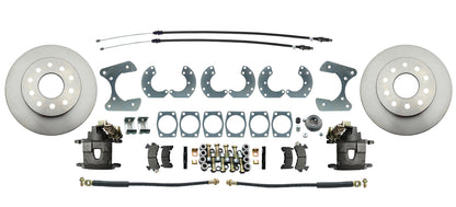 Fits Ford 9" Rear End Disc Brake Kit w/ E-brake DBK9 - Discs, Rotors, and Hardware Car Part People