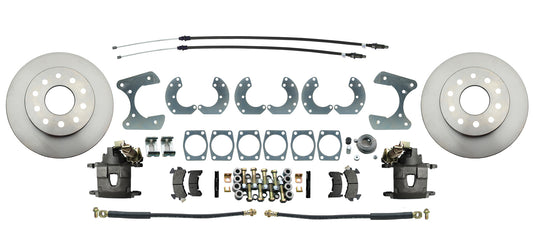 Fits Ford 9" Rear End Disc Brake Kit w/ E-brake DBK9 - Discs, Rotors, and Hardware Car Part People