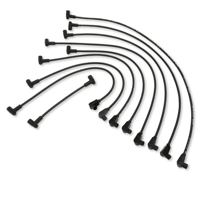 Spark Plug Wire Set Universal 8mm Silicone Spiro Pro 350 ohm/ft Black 74055