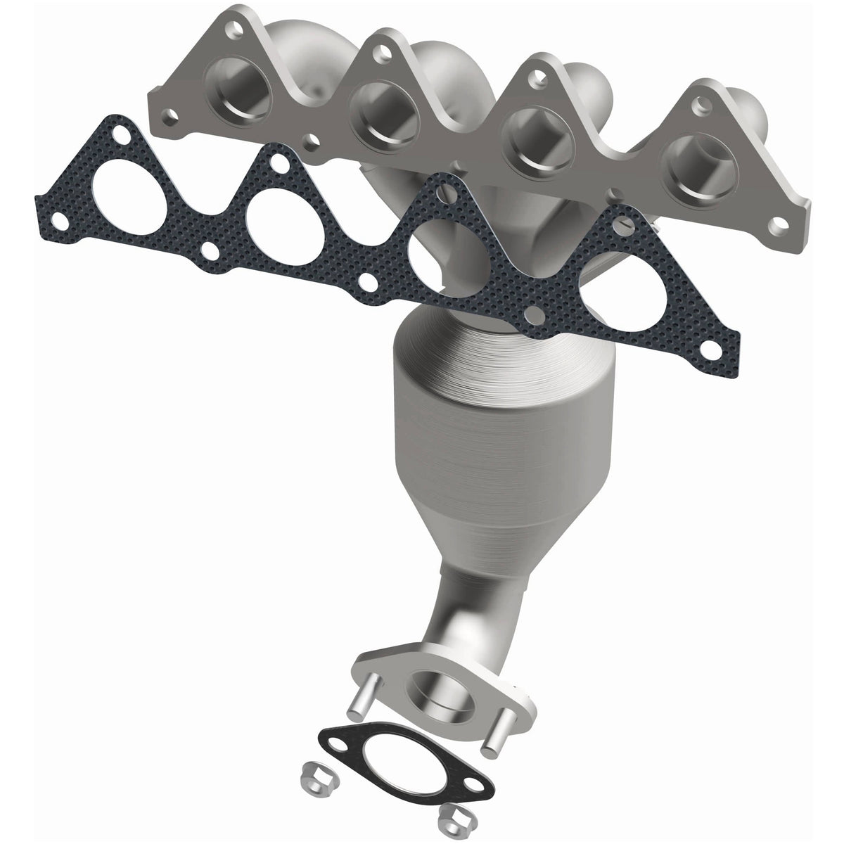 Catalytic Converter with Integrated Exhaust Manifold for HM Grade Federal / EPA Compliant Direct-Fit Manifold Catalytic