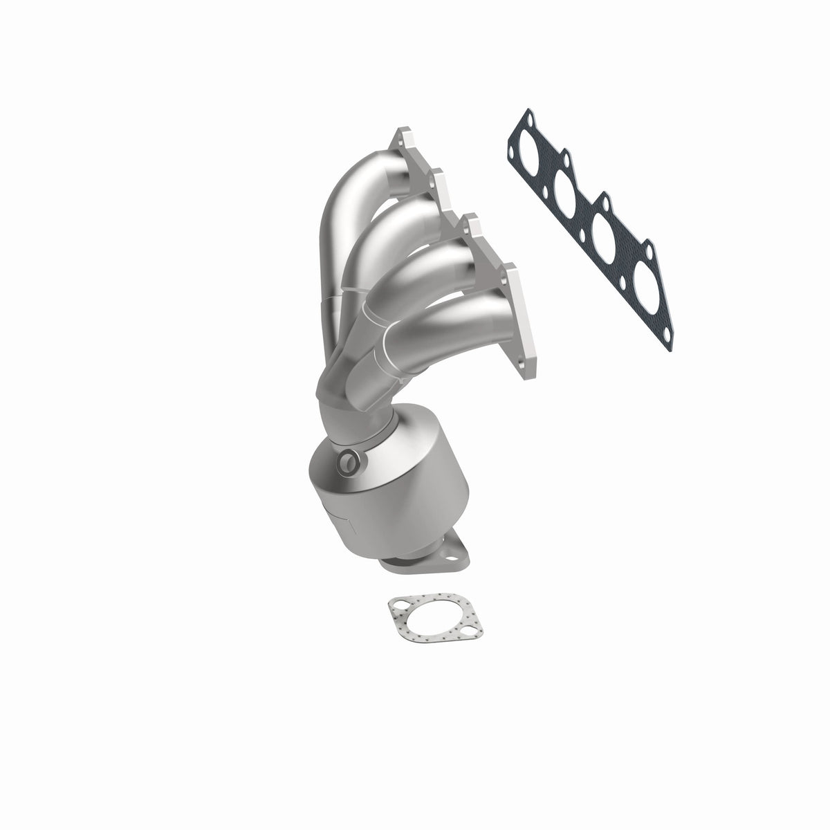 Catalytic Converter with Integrated Exhaust Manifold for HM Grade Federal / EPA Compliant Direct-Fit Manifold Catalytic