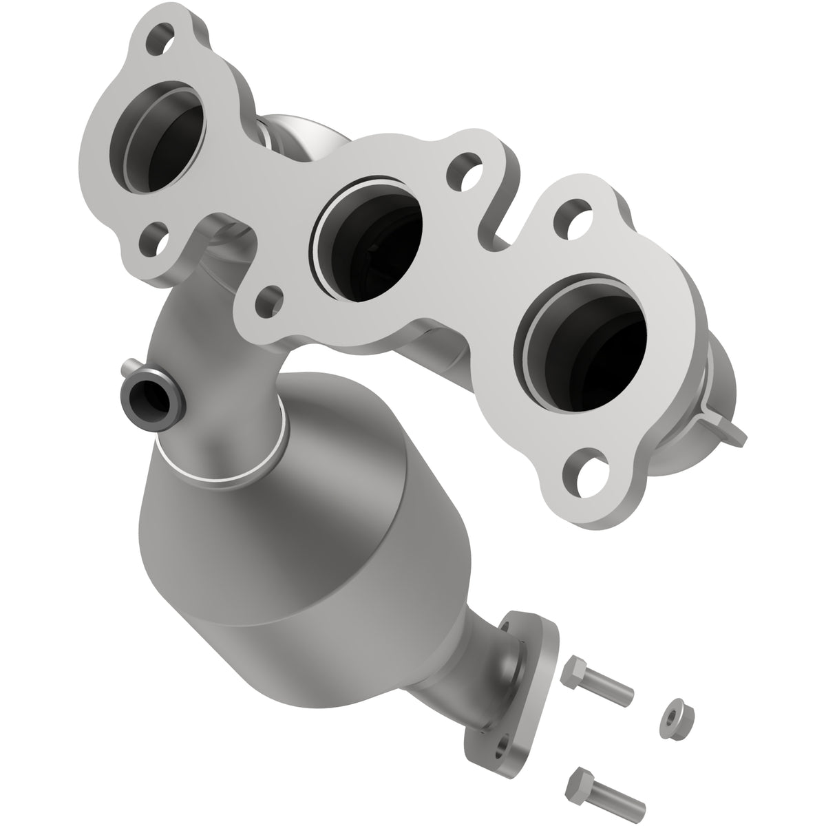 Catalytic Converter with Integrated Exhaust Manifold for HM Grade Federal / EPA Compliant Direct-Fit Manifold Catalytic
