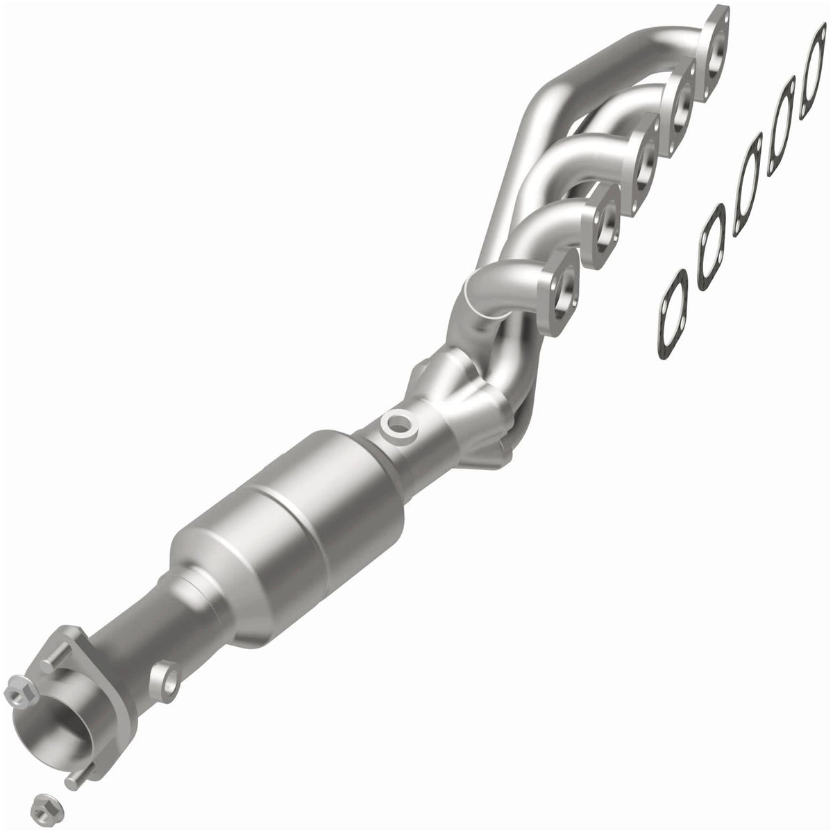 Catalytic Converter with Integrated Exhaust Manifold for HM Grade Federal / EPA Compliant Direct-Fit Manifold Catalytic
