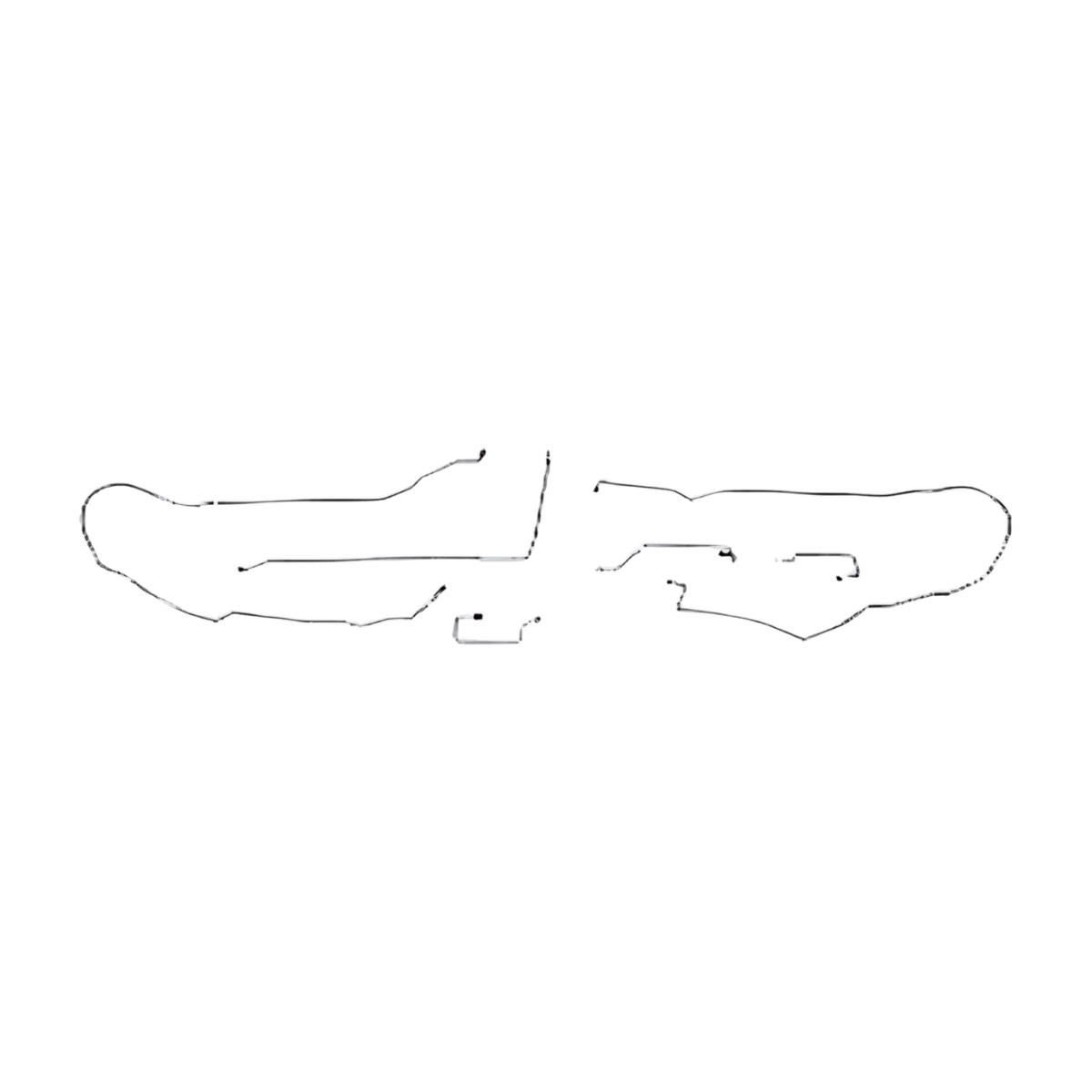 2005-06 Ford Escape Intermediate Brake Line 2WD AWABS Steel - DIN0503OM - Intermediate Lines Car Part People