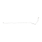 1966 Ford Fairlane Intermediate Brake Line with Drum Brakes Stainless DIN6601SS