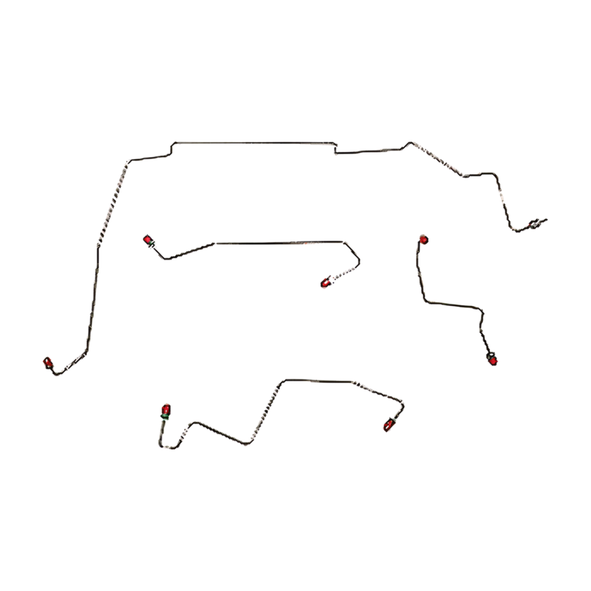 For Ford Escape 2005-2006 Front Brake Line 2WD|AWD Disc/Drum Brake-DKT0501SS-CPP - Front Lines Car Part People
