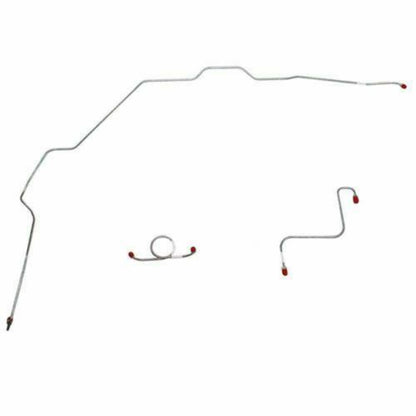 1963-65 Ford Fairlane Front Brake Line Kit Standard Drum Brakes - DKT6301SS - Front Lines Car Part People