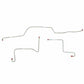 1966 Ford Fairlane Front Brake Line Kit with Power Drum Brakes - DKT6602SS