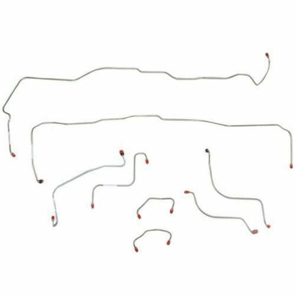 1967 Ford Fairlane Front Brake Line Kit with Power Disc Brakes - DKT6703SS - Front Lines Car Part People