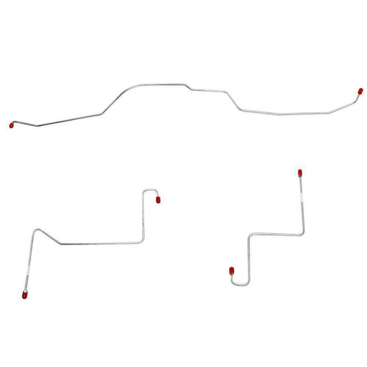 1968-69 Ford Fairlane Front Brake Line Kit with Power Disc Brakes - DKT6802SS - Front Lines Car Part People