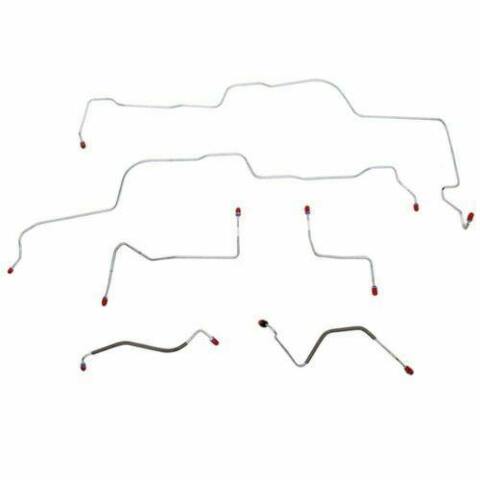 1970-71 Ford Fairlane Front Brake Line Kit with Power Disc Brakes - DKT7001SS