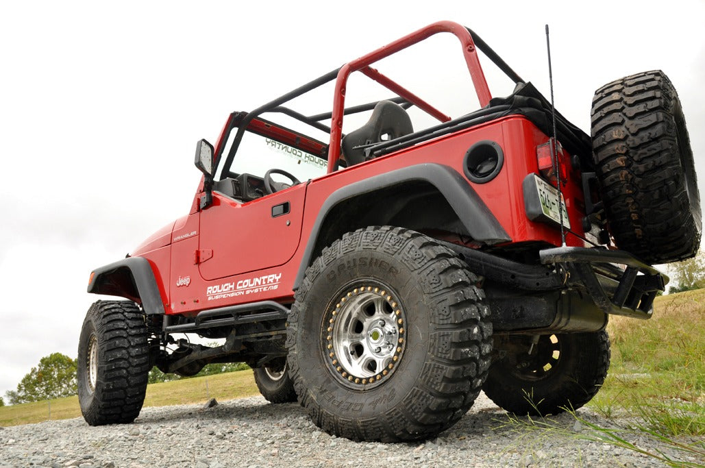 Rough Country 4 Inch Lift Kit - Long Arm - V2 - Jeep Wrangler TJ 4WD (1997-2006) - 66370