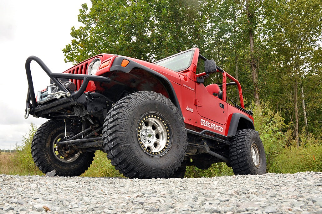 Rough Country 4 Inch Lift Kit - Long Arm - V2 - Jeep Wrangler TJ 4WD (1997-2006) - 66370