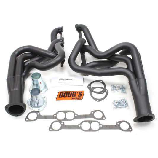 Long Tube Headers for 68-72 Pontiac 326-455 2in Primary Black Coated D522-B