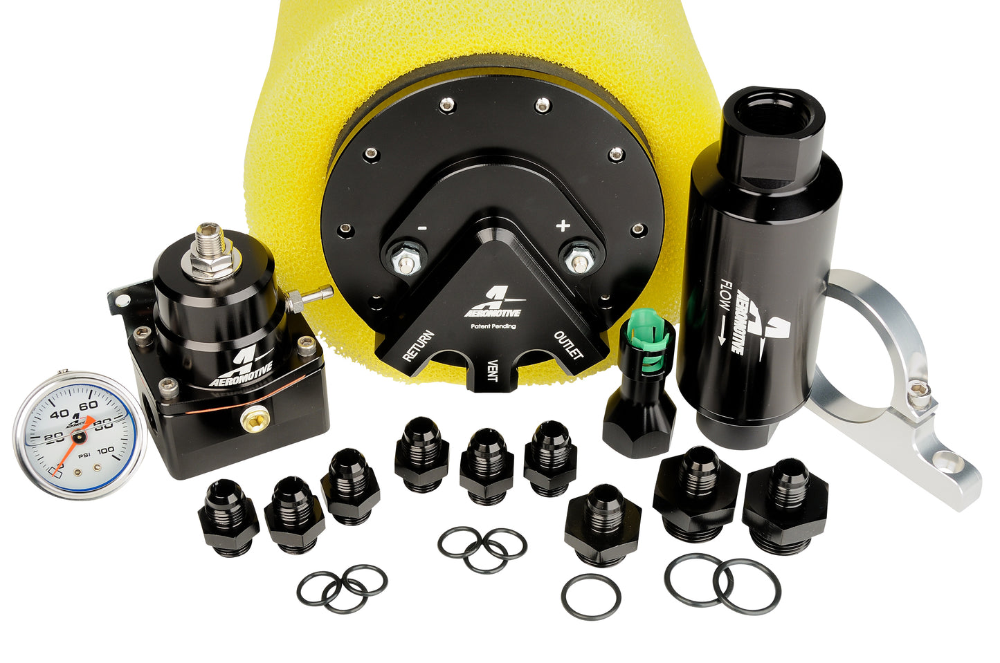 Fuel Pump Complete Kit High Flow EFI Performance Universal Fit Aeromotive 17166-BGPL