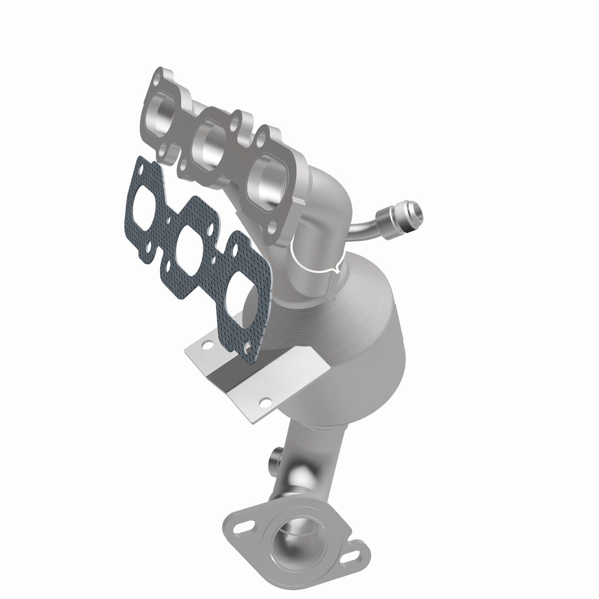 Catalytic Converter with Integrated Exhaust Manifold for HM Grade Federal / EPA Compliant Direct-Fit Manifold Catalytic