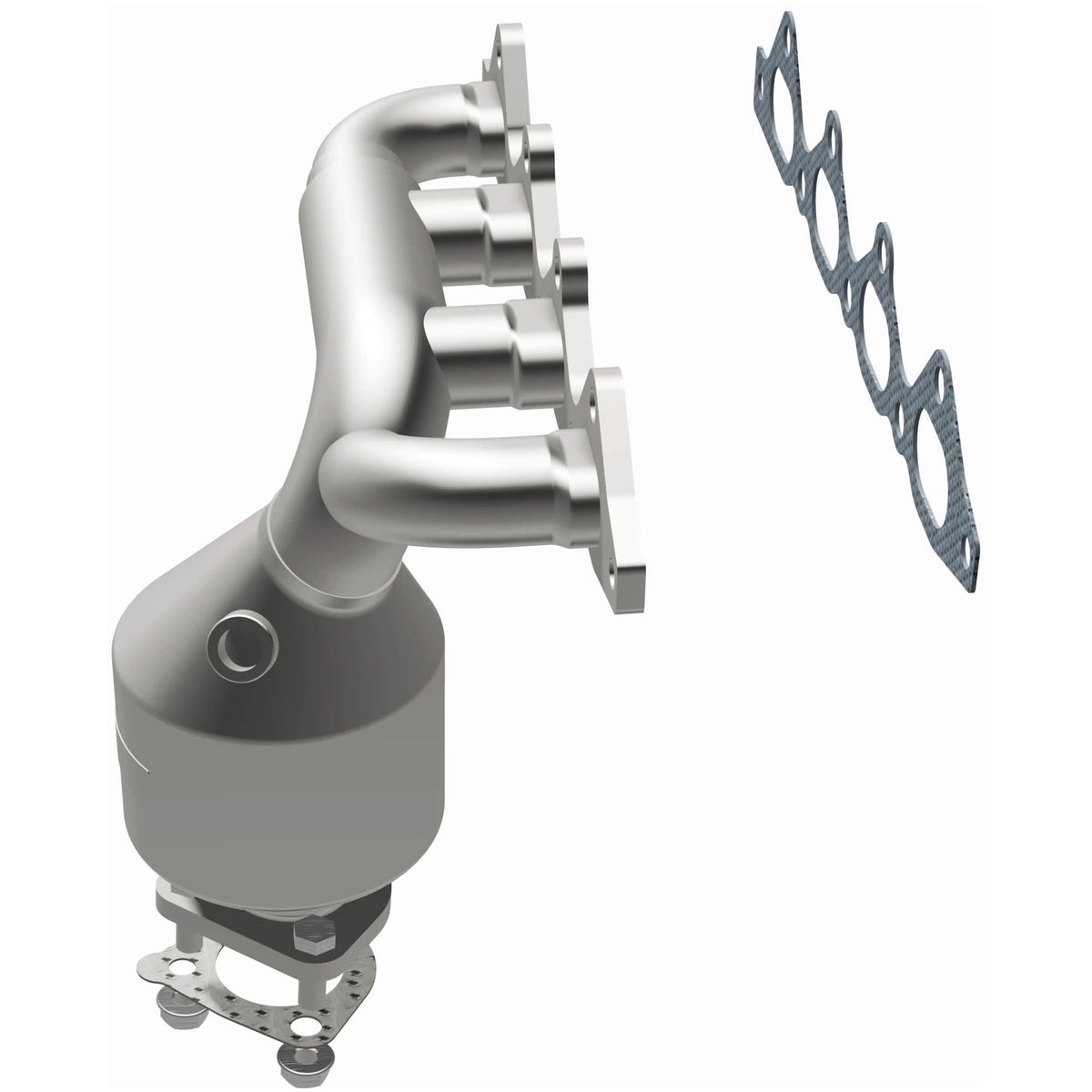 Catalytic Converter with Integrated Exhaust Manifold for HM Grade Federal / EPA Compliant Direct-Fit Manifold Catalytic