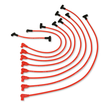 Spark Plug Wire Set Universal 8mm Silicone 0 ohm/ft Prowire Solid Red 76240