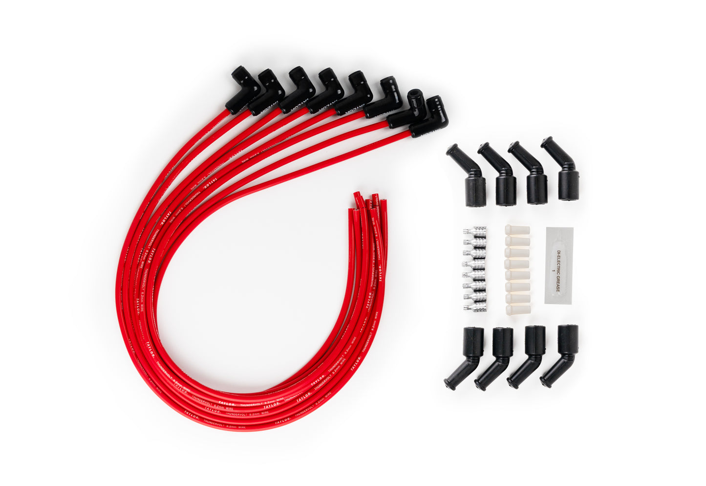 Spark Plug Wire Set Universal Silicone ThunderVolt 8.2mm 90? 40 ohm/ft 85261-B