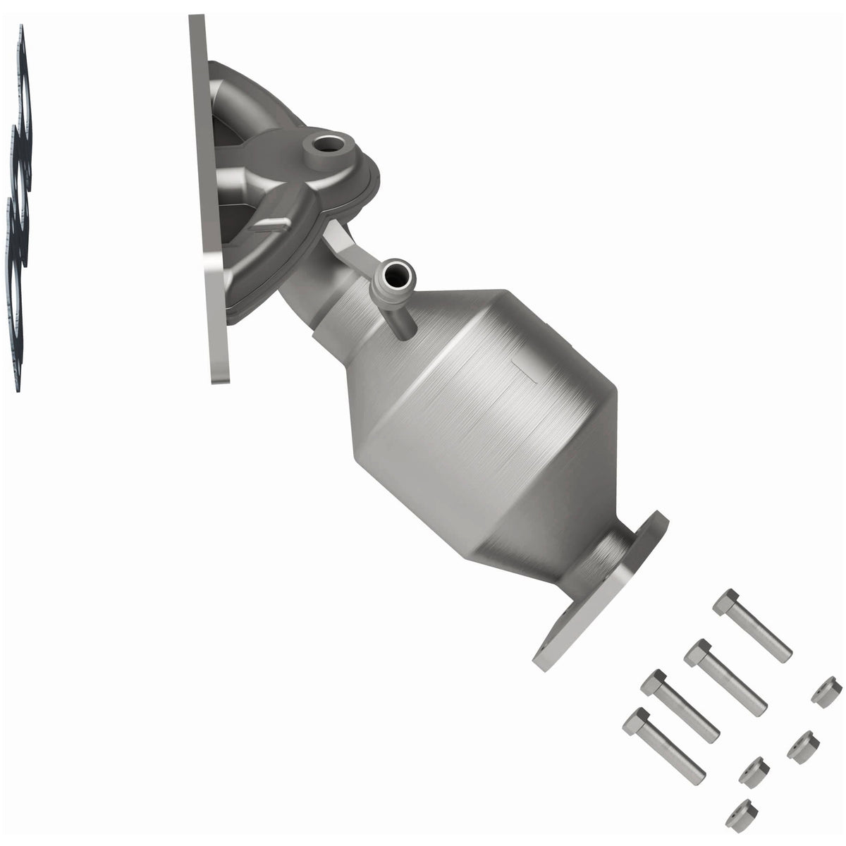 Catalytic Converter with Integrated Exhaust Manifold for HM Grade Federal / EPA Compliant Direct-Fit Manifold Catalytic