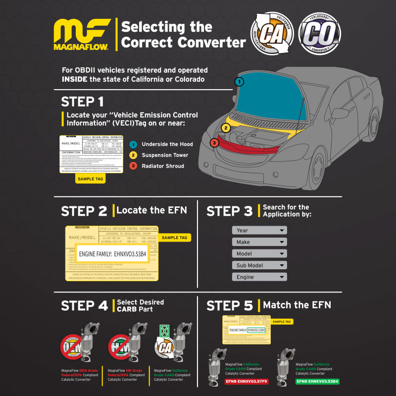 07 Chevrolet Silverado 2500 HD Classic DirectFit Converter 5451479 Magnaflow