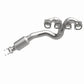 Catalytic Converter with Integrated Exhaust Manifold for HM Grade Federal / EPA Compliant Direct-Fit Manifold Catalytic